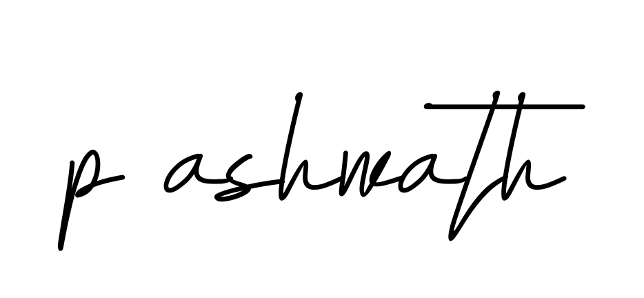 Handwritten Signature for P-ashwath - Style 155 Online