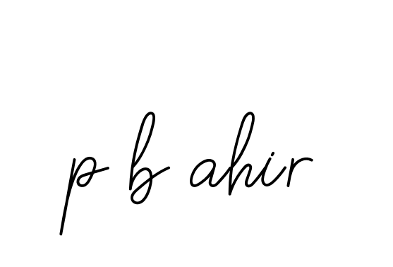 Handwritten Signature for P-b-ahir - Style 145 Online