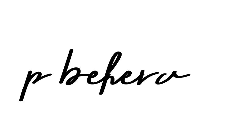 Handwritten Signature for P-behera - Style 135 Online