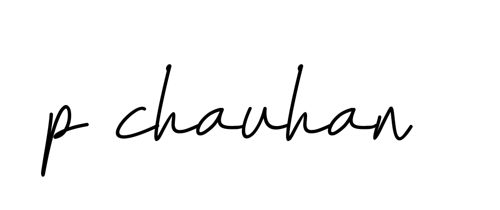 Handwritten Signature for P-chauhan - Style 155 Online