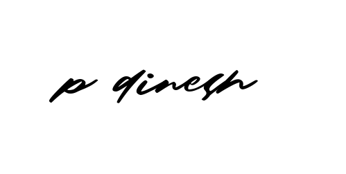 Handwritten Signature for P-dinesh - Style 140 Online