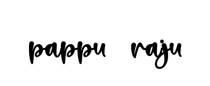Pappu--raju signature