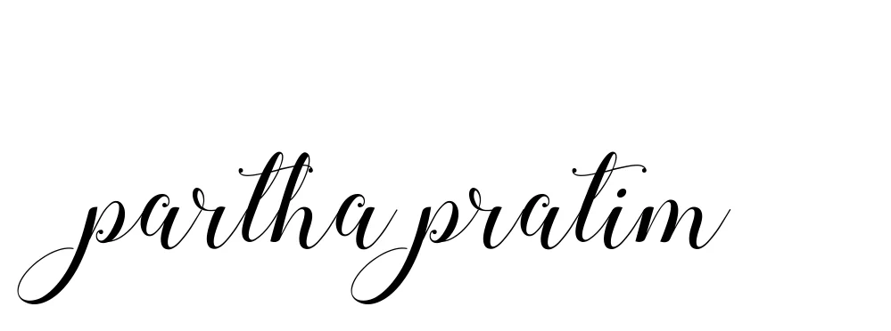 Handwritten Signature for Partha-pratim - Style 144 Online