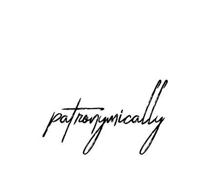 Handwritten Signature for Patronymically - Style 133 Online