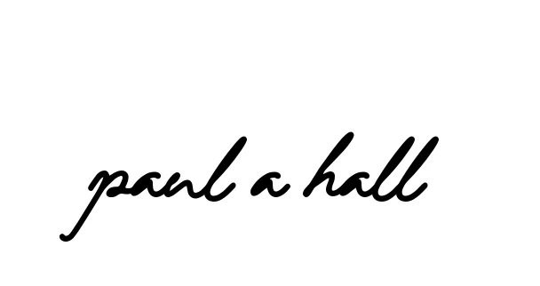 Handwritten Signature for Paul-a-hall - Style 137 Online