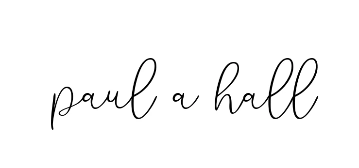 Handwritten Signature for Paul-a-hall - Style 147 Online