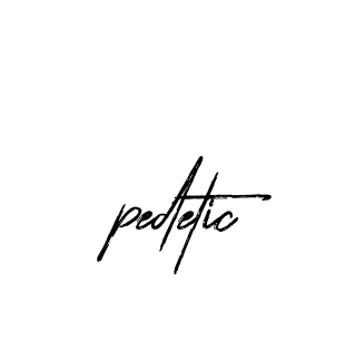 Handwritten Signature for Pedetic - Style 133 Online