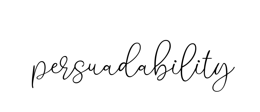 Handwritten Signature for Persuadability - Style 147 Online