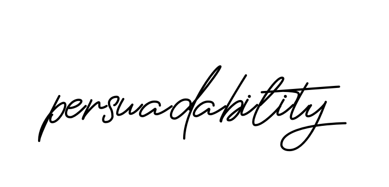 Handwritten Signature for Persuadability - Style 150 Online