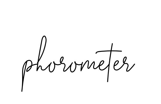 Phorometer signature