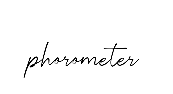Phorometer signature