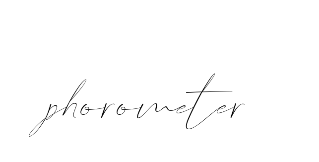 Phorometer signature