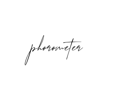 Phorometer signature