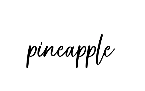 Handwritten Signature for Pineapple - Style 142 Online