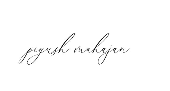 Handwritten Signature for Piyush-mahajan - Style 134 Online