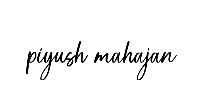 Handwritten Signature for Piyush-mahajan - Style 142 Online
