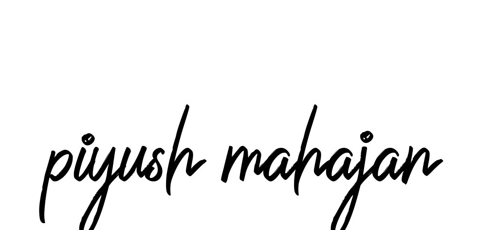 Handwritten Signature for Piyush-mahajan - Style 149 Online