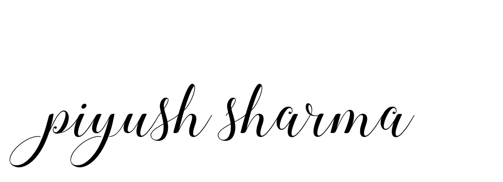 Piyush-sharma signature