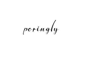 Handwritten Signature for Poringly - Style 132 Online