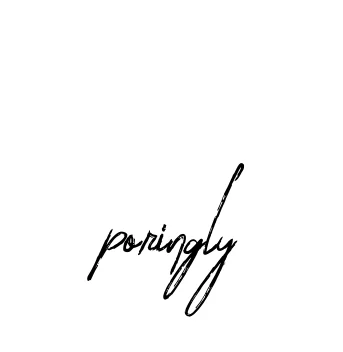 Handwritten Signature for Poringly - Style 133 Online