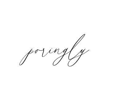 Handwritten Signature for Poringly - Style 134 Online