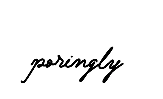 Handwritten Signature for Poringly - Style 138 Online