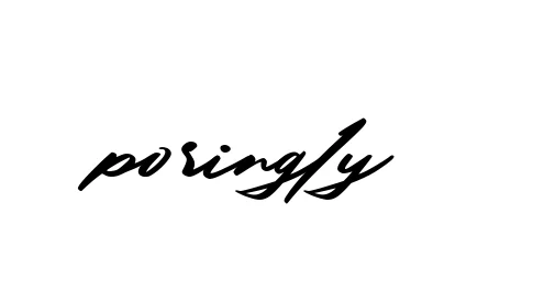 Handwritten Signature for Poringly - Style 140 Online