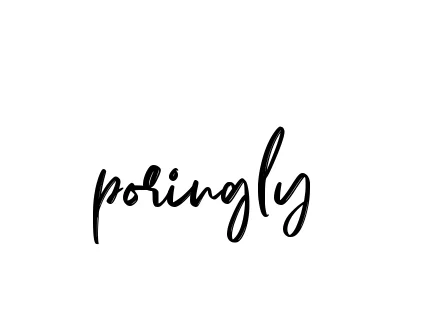 Handwritten Signature for Poringly - Style 141 Online