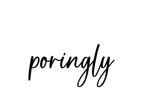 Handwritten Signature for Poringly - Style 142 Online