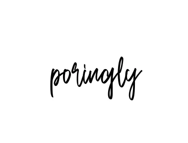 Handwritten Signature for Poringly - Style 143 Online