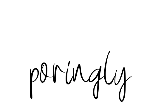 Handwritten Signature for Poringly - Style 146 Online