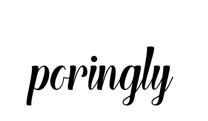 Handwritten Signature for Poringly - Style 148 Online