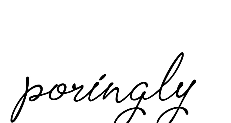 Handwritten Signature for Poringly - Style 151 Online