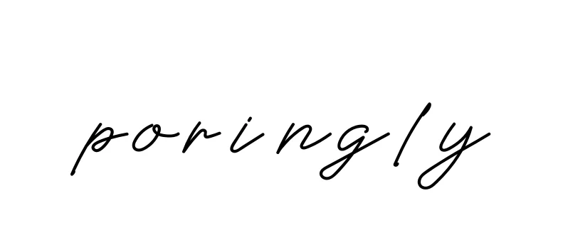 Handwritten Signature for Poringly - Style 152 Online