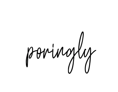 Handwritten Signature for Poringly - Style 154 Online