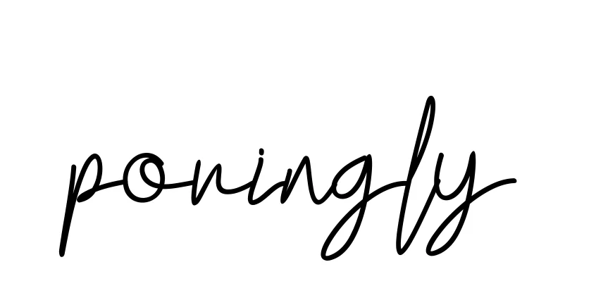 Handwritten Signature for Poringly - Style 155 Online