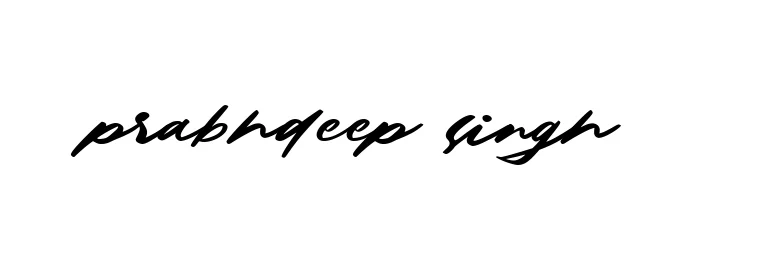 Prabhdeep-singh- signature