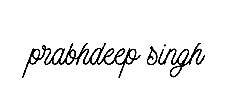 Prabhdeep-singh- signature