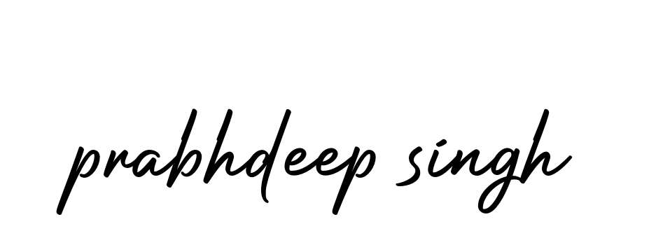 Prabhdeep-singh- signature