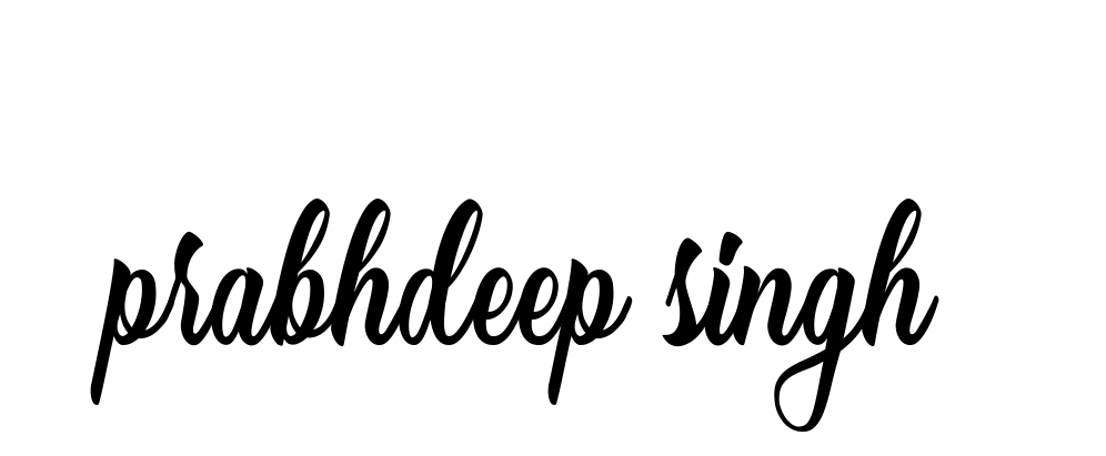 Prabhdeep-singh- signature