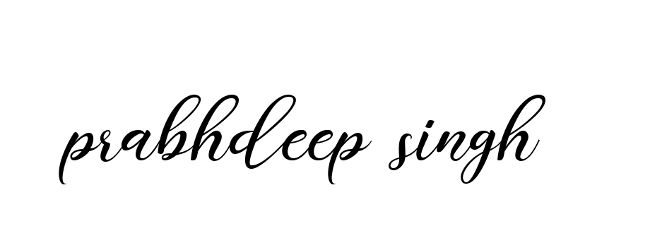 Prabhdeep-singh- signature