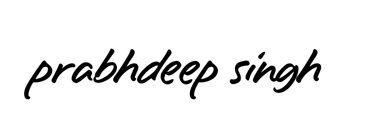 Prabhdeep-singh- signature