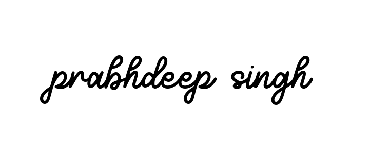 Prabhdeep-singh- signature