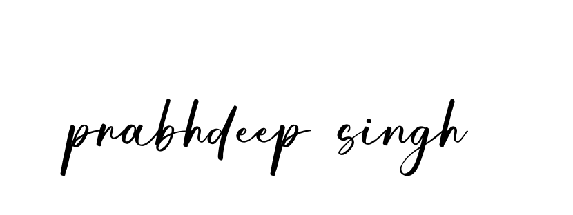 Prabhdeep-singh- signature