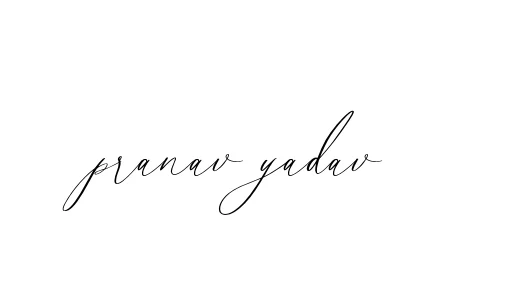 Handwritten Signature for Pranav-yadav - Style 134 Online