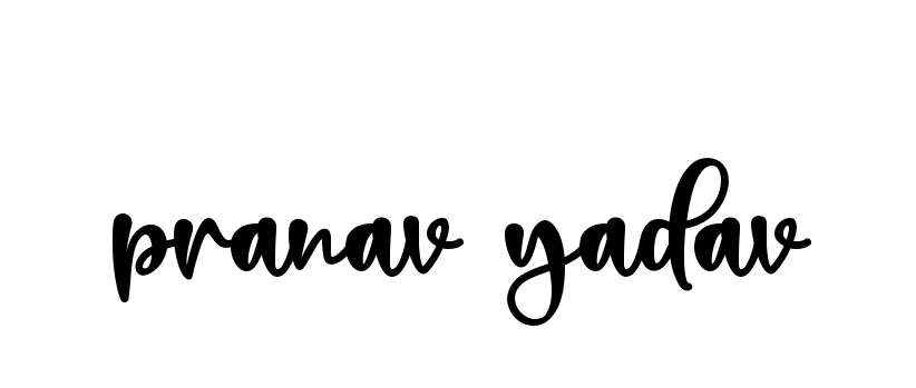 Handwritten Signature for Pranav-yadav - Style 136 Online