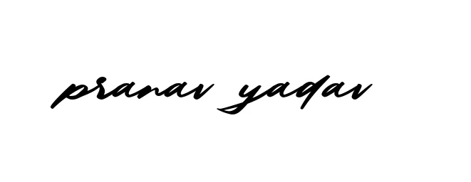 Handwritten Signature for Pranav-yadav - Style 140 Online