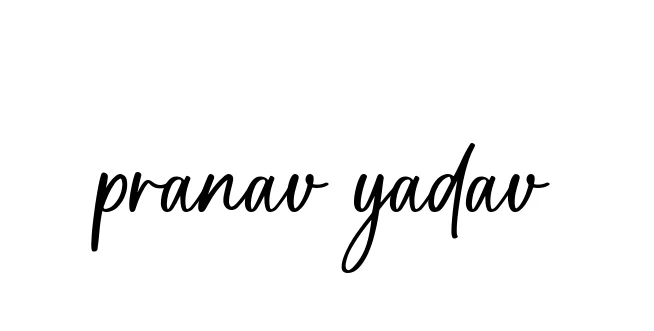Handwritten Signature for Pranav-yadav - Style 142 Online