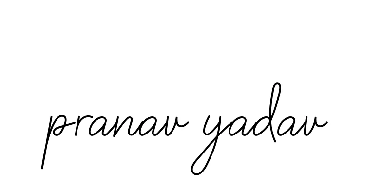 Handwritten Signature for Pranav-yadav - Style 145 Online