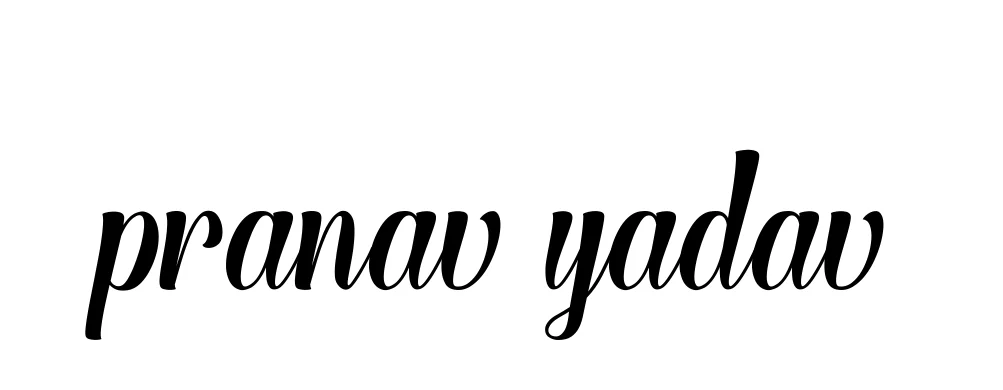 Handwritten Signature for Pranav-yadav - Style 148 Online